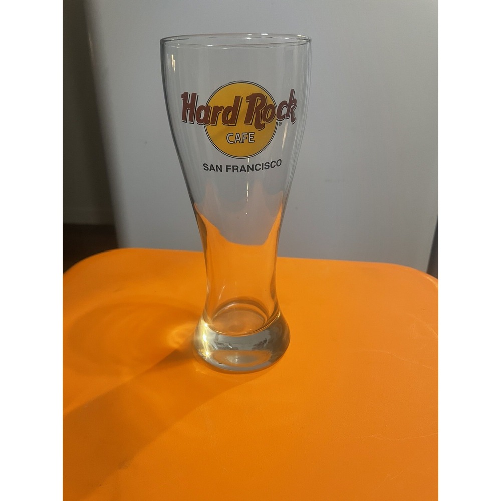 Hard Rock Cafe Las Vegas Pilsner Beer Glass 8.25" Tall